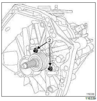 Renault Clio. Clutch thrust bearing: Removal - Refitting