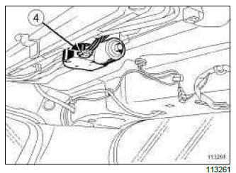 Renault Clio. Electric sunroof: List and location of components