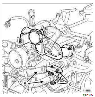 Renault Clio. Exhaust gas recirculation unit: Removal - Refitting