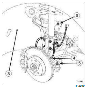 Renault Clio. Front axle subframe: Removal - Refitting