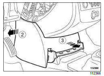 Renault Clio. Heater matrix: Removal - Refitting