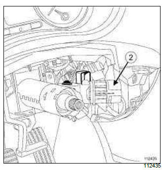 Renault Clio. Immobiliser system: List and location of components
