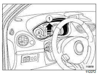 Renault Clio. Instrument panel: Removal - Refitting