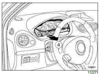 Renault Clio. Instrument panel: Removal - Refitting