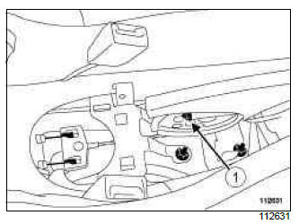 Renault Clio. Parking brake lever: Adjustment