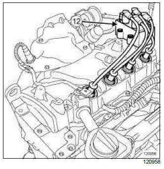 Renault Clio. Petrol injection: List and location of components