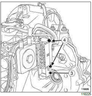 Renault Clio. Pressure sensor: Removal - Refitting