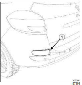 Renault Clio. Rear fog lights: Removal - Refitting