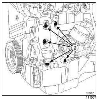 Renault Clio. Multifunction support: Removal - Refitting