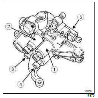 Renault Clio. Solenoid valves: Removal - Refitting
