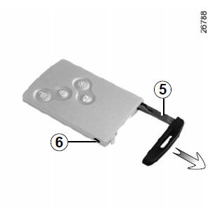 Renault Clio. Integrated key 5