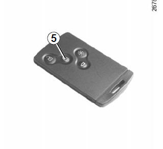 Renault Clio. Locking using the RENAULT card