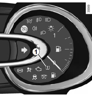 Renault Clio. Tyre pressure loss warning