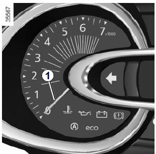 Renault Clio. Rev counter 1