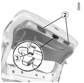 Renault Clio. Opening the doors manually from the inside