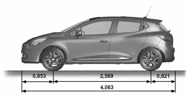 maag Houden tack Renault Clio - Dimensions - Technical specifications