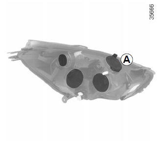 Renault Clio. Front side light