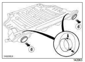 Renault Clio. Aerodynamic diffuser: Removal - Refitting