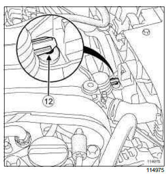 Renault Clio. Air flowmeter: Removal - Refitting