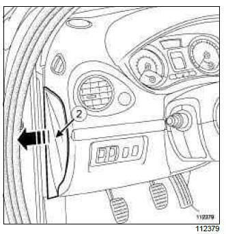 Renault Clio. Air mixing cable: Removal - Refitting