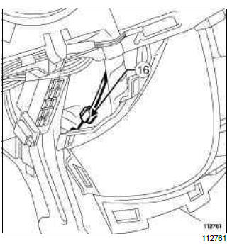 Renault Clio. Air mixing cable: Removal - Refitting