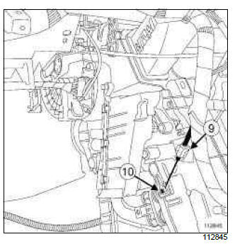 Renault Clio. Air mixing cable: Removal - Refitting