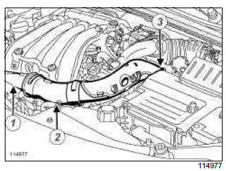 Renault Clio. Air resonator: Removal - Refitting