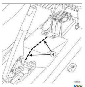 Renault Clio. Airbag computer: Removal - Refitting