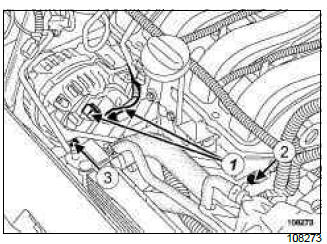 Renault Clio. Alternator: Removal - Refitting