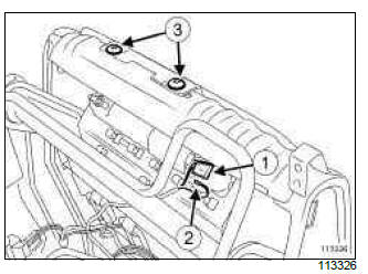 Renault Clio. Anti-submarining airbag: Removal - Refitting