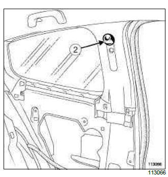 Renault Clio. B-pillar upper trim: Removal - Refitting