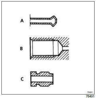 Renault Clio. Brake circuit: Precautions for the repair