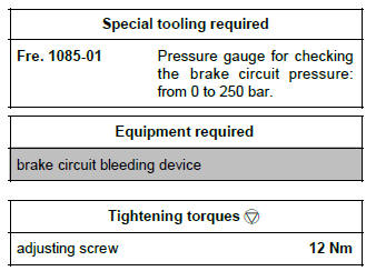 Renault Clio. Brake compensator