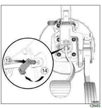 Renault Clio. Brake pedal