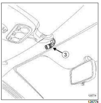 Renault Clio. microphone: Removal - Refitting