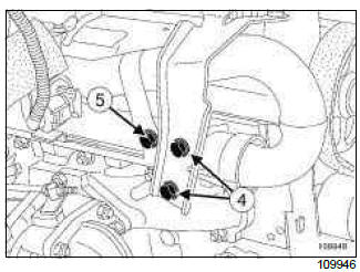 Renault Clio. Catalytic converter: Removal - Refitting