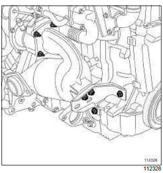 Renault Clio. Catalytic converter: Removal - Refitting