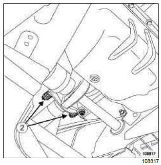 Renault Clio. Catalytic converter: Removal - Refitting