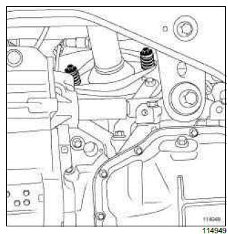 Renault Clio. Catalytic converter: Removal - Refitting