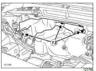 Renault Clio. Catalytic converter: Removal - Refitting