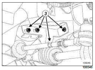 Renault Clio. Catalytic converter: Removal - Refitting