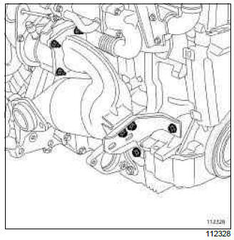 Renault Clio. Catalytic converter: Removal - Refitting