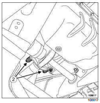 Renault Clio. Catalytic converter: Removal - Refitting