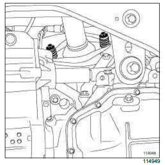 Renault Clio. Catalytic converter: Removal - Refitting