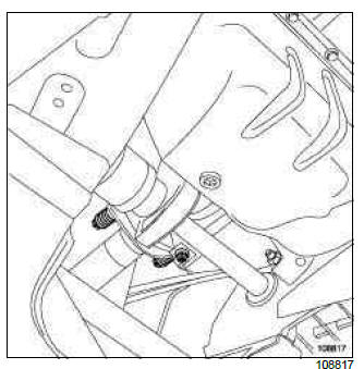 Renault Clio. Catalytic converter: Removal - Refitting