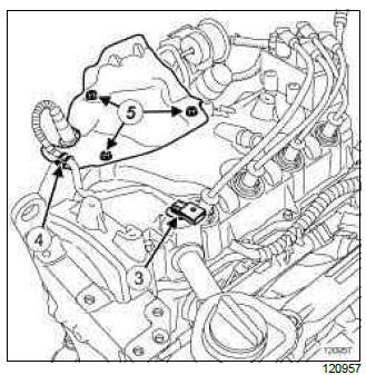 Renault Clio. Catalytic converter: Removal - Refitting