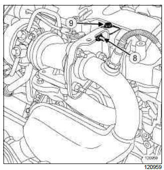 Renault Clio. Catalytic converter: Removal - Refitting