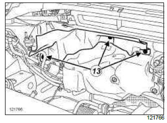 Renault Clio. Catalytic converter: Removal - Refitting