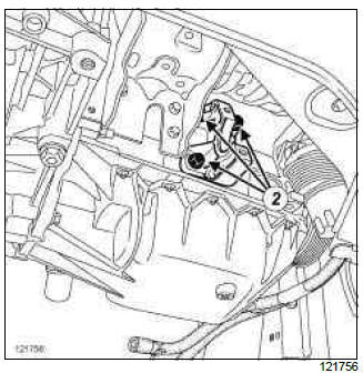 Renault Clio. Catalytic pre-converter: Removal - Refitting