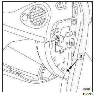 Renault Clio. Glovebox: Removal - Refitting